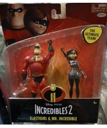 Disney Incredibles 2 Elastigirl &amp; Mr. Incredible Action Figure 2pk NIB NEW - $169.64 MXN