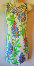 Lilly Pulitzer 2 dress floral green pink blue - £37.84 GBP