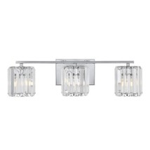 Jonathan Y JYL3554A Coco Prism Vintage 23&quot; 3-Light Metal/Glass Classic Glam Led - £93.41 GBP