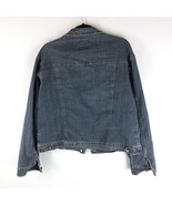 Identita Womens Denim Jacket Vintage Retro Trucker Inner Zip Pocket XL - £22.68 GBP