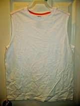 Wonder Nation Boys Tank Top Muscle Shirt Large (10-12) Solid Arctic White - $10.69