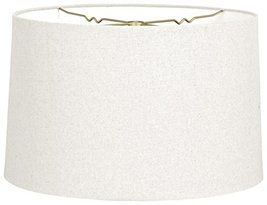 Royal Designs Shallow Drum Hardback Lamp Shade, Linen White, 17 x 18 x 11.5 - £71.90 GBP