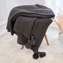 Fringed Knitted Pineapple Pendant Baby Blanket - $81.10+