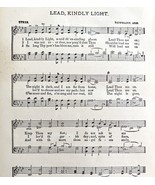 Lead Kindly Light Sheet Music McKinley Memorial Song 1901 Print Victoria... - $35.14 CAD