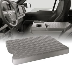 Center Console Cover For 2015-2023 Ford F150, 2017-2023 F250 F350 F450, Gray - $31.94