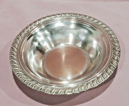 Vintage Estate WM Rogers Silver Plate 6 1/2&quot; Bowl Braided Trim - £9.37 GBP