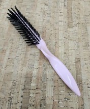 Vintage 1970s TIP TOP Brand Pink Styling Brush 9&quot; Contured Handle Movie Prop - £28.82 GBP