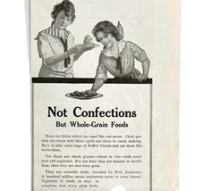 Quaker Puffed Wheat And Rice 1917 Advertisement Antique Breakfast Cereal... - $19.99