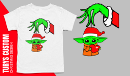 Star Wars Santa Baby Yoda, Grinch Jedi Merry Christmas T-SHIRT - £13.45 GBP+