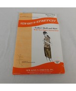 Sew-Knit-N-Stretch Sewing Pattern 118 Ladies Shell Skirt Sizes 8-12 CUT ... - £3.91 GBP