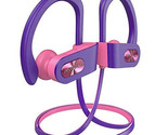 Mpow Flame Bluetooth Wireless Earphones Stereo Ear Hook  BH088F Purple Pink - £18.79 GBP