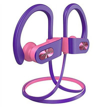 Mpow Flame Bluetooth Wireless Earphones Stereo Ear Hook  BH088F Purple Pink - £18.94 GBP