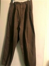 Vintage Women&#39;s LizWear Brown Pants - Size 10 Petite - £30.37 GBP