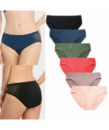 6 Womens Sexy Underwear Mesh Net Bikini Panties Ladies Seamless Hipster ... - $45.99