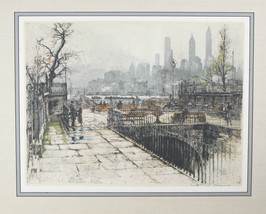 &quot;Montague Terrace, New York&quot; By Tanna Kasmir Hoernes Signed Etching/Aquatint - £994.03 GBP