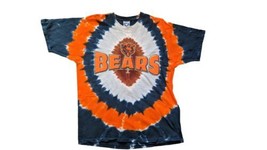 Liquid Blue Chicago Bears Tie-dye T-Shirt 90s Made In USA L Vintage Whit... - £63.49 GBP
