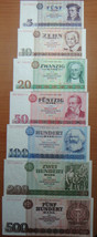 East Germania GDR 7 Banconote Set 1971-1985 UNC Rare No Reserve - £147.24 GBP