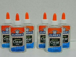 Elmer&#39;s Washable Liquid School Glue, Clear,  5 Ounce Bottles  6 pack - £10.44 GBP