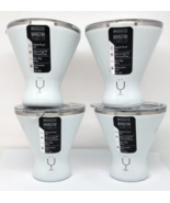 Set of FOUR  Brumate Margtini Tumblers 10oz Travel Mugs Cups WHITE - £54.25 GBP