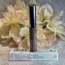 CLINIQUE JUST BROWSING BRUSH ON STYLING MOUSSE EYE BROW GEL 01 Blonde NI... - $19.75