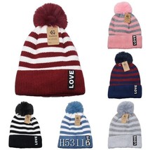 Beanie Hat for Women With Pom Pom Knit Thermal Fleece Warm Snow Ski Skull Cap... - £7.11 GBP+