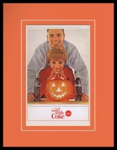 1964 Coca Cola Halloween Framed 11x14 ORIGINAL Vintage Advertisement - $49.49