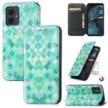 For Motorola Moto G14 CaseNeo Colorful Magnetic Leather Phone Case(Emera... - $7.99