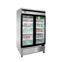 ATOSA MCF8703ES  2 GLASS DOOR FREEZER, Energy Star, LED, Stainless Free ... - $6,170.90 CAD