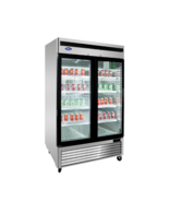 ATOSA MCF8703ES  2 GLASS DOOR FREEZER, Energy Star, LED, Stainless Free ... - $80,364.56 MXN