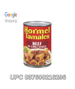 UPC 037600216296 - Hormel Beef Tamales, In Chili Sauce , 15 Ounces, 6 In... - £20.86 GBP