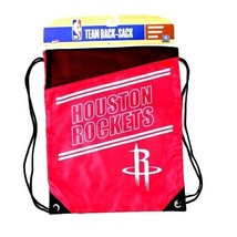 NBA Houston Rockets Basketball Official Incline Cinch Backpack Drawstring Bag - £13.21 GBP