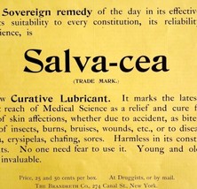 Salvacea Lubricant Quack Medicine 1894 Advertisement Victorian Medical A... - £19.66 GBP