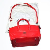 Grace Adele Red Vegan Leather Shoulder Bag Tote Dust Bag Included NWOT - £37.96 GBP