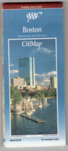 AAA Boston Massachusetts Citimap 2001-2002 Edition - $16.82