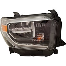Headlight For 2018-2021 Toyota Tundra Passenger Side Black Housing Clear Lens - $307.40