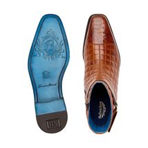 Belvedere Libero Genuine Ostrich Leg and Quilted Leather Boots R80 Almond image 5