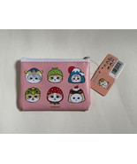 New Sanrio Mofusand Fruit Pudding Fuji Pink Coins Bag Purse Pouch - £6.29 GBP