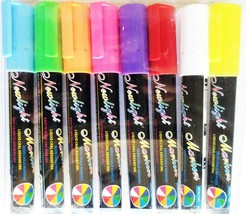 Car Window LED Board Markers Washable Fluorescent Neon 4mm Tip 1 Marker/... - £3.12 GBP