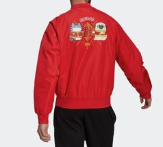 Authenticity Guarantee 
Adidas G85182 Neo Wuhuang Bomber Jacket Vivid Red ( L ) - £197.77 GBP