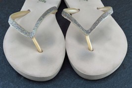 Reef Sz 10 M Beige Flip Flop Synthetic Women Sandals - £15.49 GBP