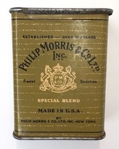 Vintage Phillip Morris &amp; Co Ltd Inc Special Blend Cigarette Tin - Empty - $15.00