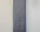 Cravatta collo grigio Billy London motivo solido, stretta, 100% poliestere - $12.31