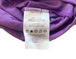 Nike Dri-Fit Girls Purple Athletic T-Shirt Youth Small Swoosh Logo Tee image 4