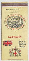 City of London Arms - Lake Havasu City, Arizona Restaurant 30FS Matchbook Cover - £1.38 GBP