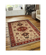 Glitzy Rugs 5 x 8 ft. Kazak Hand Knotted Afghan Wool &amp; Silk Rectangle Ar... - $441.51
