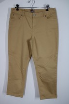 J Jill 10 Yellow Cotton Stretch Crop Jeans Pants - £22.77 GBP