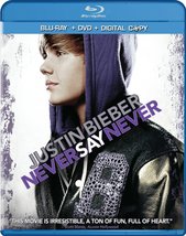 Justin Bieber: Never Say Never (Two-Disc DVD/Blu-ray Combo) [Blu-ray] - $10.88