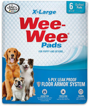 Four Paws X-Large Wee Wee Pads for Dogs 6 count Four Paws X-Large Wee We... - $28.74