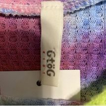 GTOG Girls Tie Dye Top Age 4-6 XS Pink, Purple, Blue, Green, & Orange NWT image 3