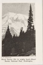 1939 Magazine Photo Mount Rainier in Mount Rainier National Park Washington - £7.34 GBP